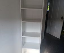 White Bookcase / Storage Shelf - Excellent Condition