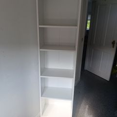 White Bookcase / Storage Shelf - Excellent Condition