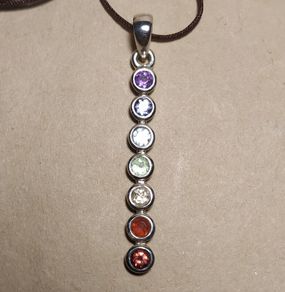 Sterling Silver Chakra Necklace