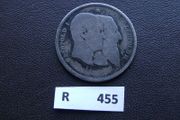1880 Belgium. Leopold II. Silver 1 Franc