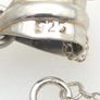 Vintage 925 Sterling Silver & Garnets Cross Necklace Image 5