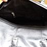 Kenneth Cole Large Black Leather holdall With Habdles And Shoulder Strap. and Image 5