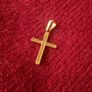 375 9ct yellow gold cross pendant Image 6