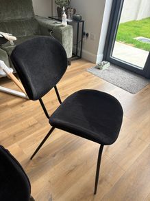 4 designer dining chairs for 300 euro