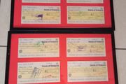 Vintage-Bank of Ireland-Cheques