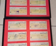Vintage-Bank of Ireland-Cheques