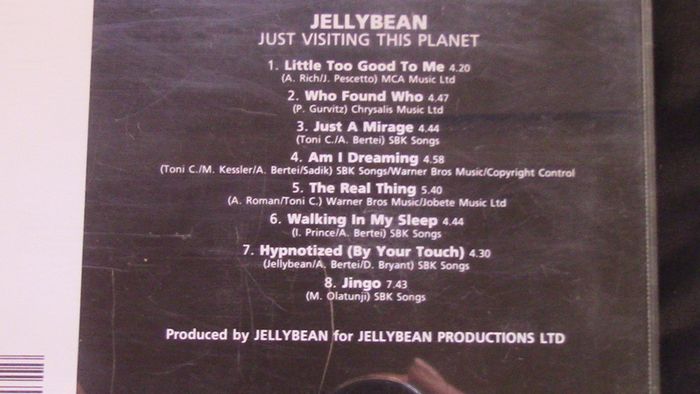 Jellybean - Just Visiting This Planet CD