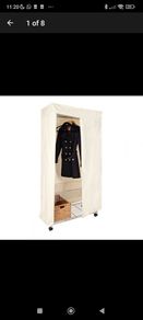 Wardrobe. Easy - Build chrome Wardrobe with canvas cover.