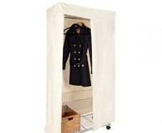 Wardrobe. Easy - Build chrome Wardrobe with canvas cover.