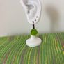 Green Rose Earrings Image 5