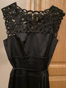 Phase Eight black lace details fancy  dress size 8