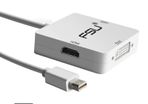 FSU Mini DisplayPort to HDMI/DVI/VGA 1080P Female Adapter (Brand New/Warranty)