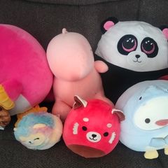 A collection of plush toys