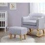 Nursing Rocking Chair and Stool Image 2