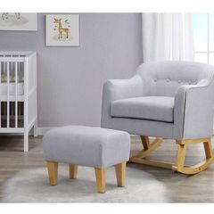 Nursing Rocking Chair and Stool