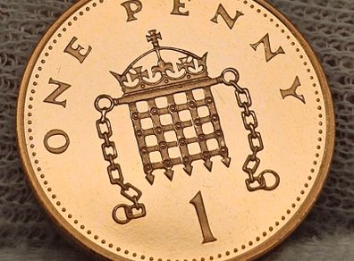 Great Britain  1997 1 Proof One Penny Coin Perfect