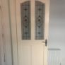 half glass door rose flower pattern. Image 3