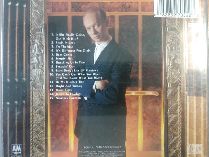 Joe Jackson - Stepping Out - The Very Best Of CD (1990) MFG GERMANY EX+
