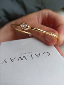 Michael Kors Gold Diamond Bracelet and Galway Crystal Dog