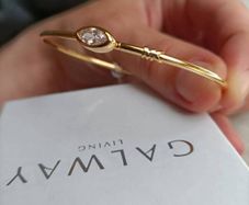 Michael Kors Gold Diamond Bracelet and Galway Crystal Dog