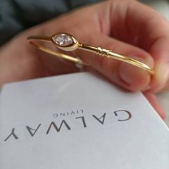 Michael Kors Gold Diamond Bracelet and Galway Crystal Dog