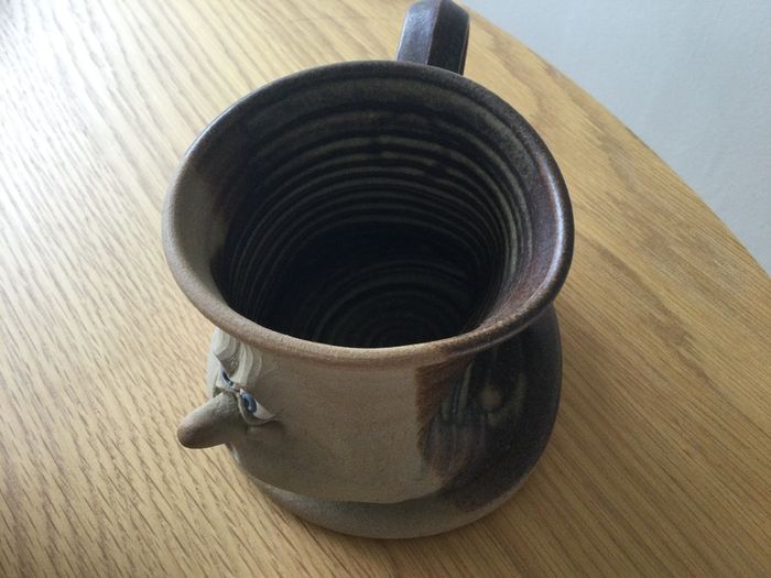 Pottery mug novelty