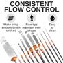 Professional Paint Brush Set of 12 - Artist Paintbrush Kit for Canvas, Gouache, and Fabric Image 2