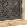 TV Cabinet with Steel Doors 120x30x40cm Solid Mango Wood Image 7