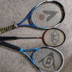2 Tennis Rackets + 1 Badminton Racket