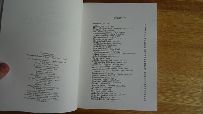 The Second Irish Christmas Book - Edited by John Killen.