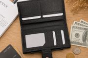 Leather Wallet for Women Long Wallet Card Holder Purse Multi Compartment Clutch Wallet
