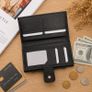 Leather Wallet for Women Card Holder Purse, Multi Compartment Clutch Wallet Image 5