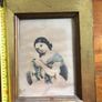 gold framed of girl 19th century Image 2