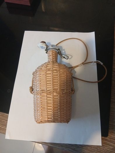 Title: Vintage French Lourdes Wicker