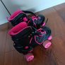 Black & pink rollerskates size 3 to 5. Image 3