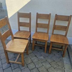 Oak Dining Chairs x 8