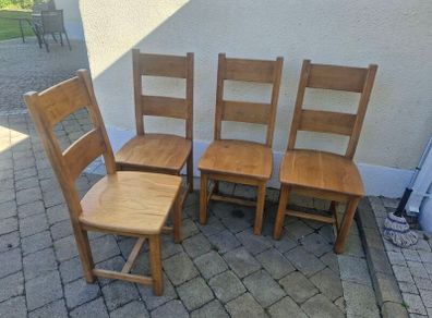 Oak Dining Chairs x 8