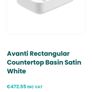 Sonas Avanti rectangular basin Image 7