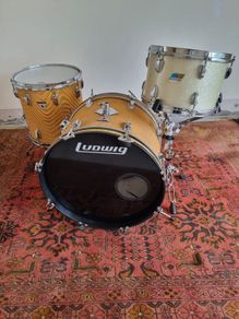 Ludwig Downbeat vintage 70s Drum kit set 12 14 20