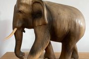 Large Wooden Elephant