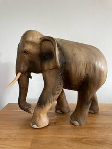 Large Wooden Elephant
