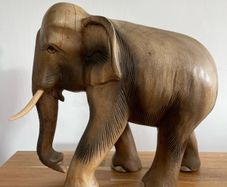 Large Wooden Elephant