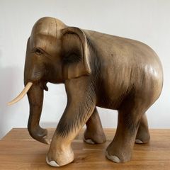 Large Wooden Elephant