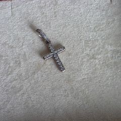 Pandora cross charm/pendant very good condition fully hallmarked