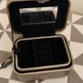 Jewelry Box Faux Leather Travel Size Double Compartments Mirror Tuscan designs Image 4