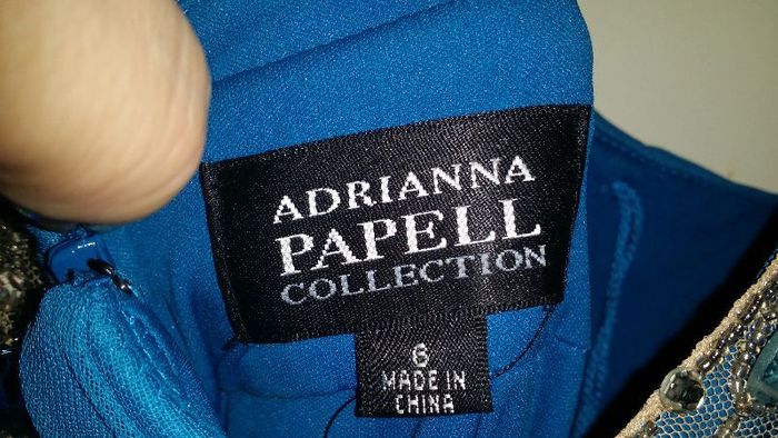 Exclusive Adrianna Papell blue maxi dress size UK8/10 EU36/38 Perfect condition Postage included