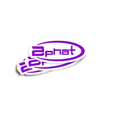 2phat RTE Network 2 Glossy Stickers 2-Pack