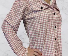Pink checkered shirt