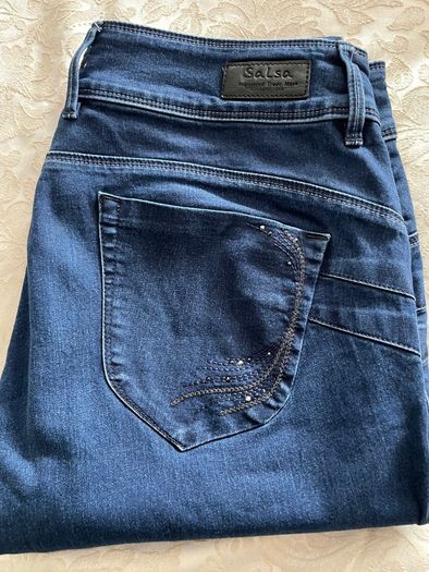Salsa Secret Push In Jeans 34" x 30" Dark Blue