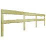 3 pcs 2-Rail Garden Fences Impregnated Pinewood 510x90 cm Image 2